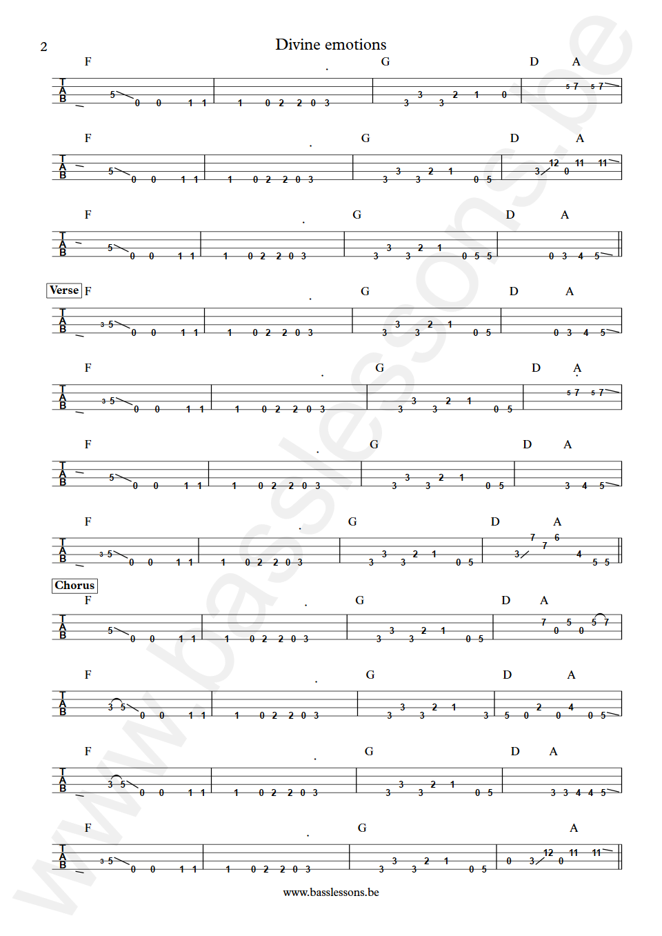 Narada Michael Walden Divine emotions Randy Jackson Bass Tabs part 2