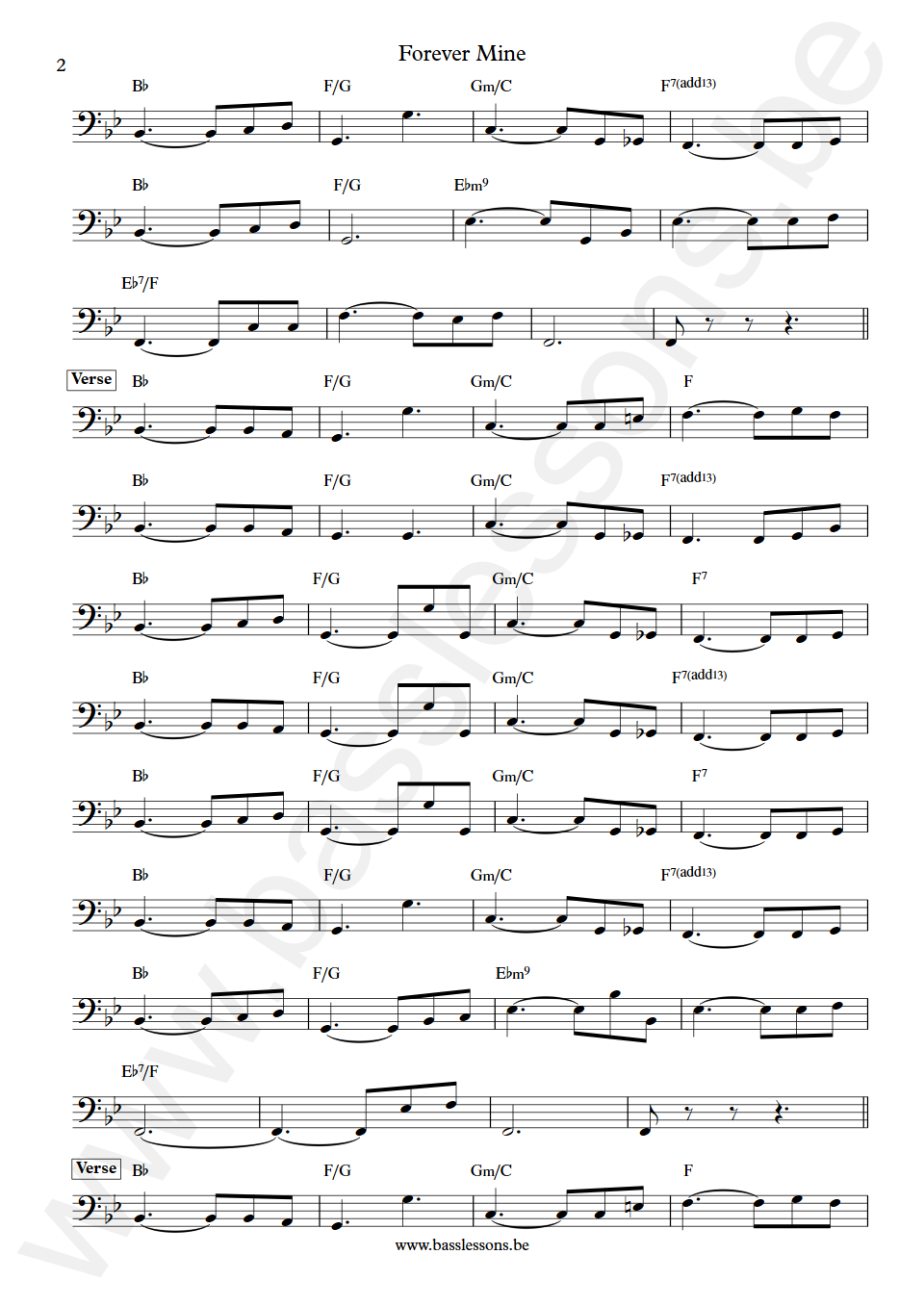 The O'Jays Forever Mine John Williams Bass Transcription part 2