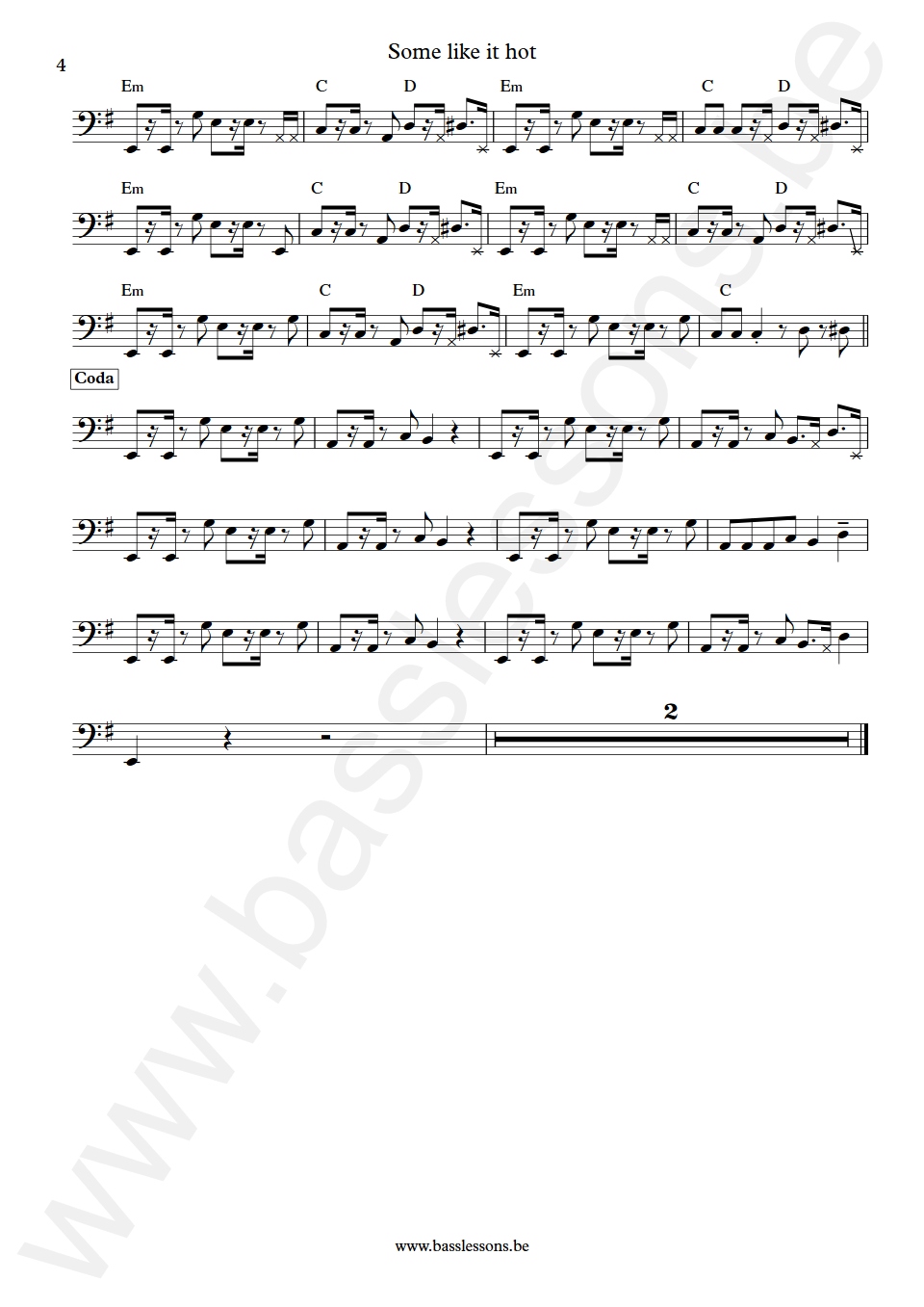 The Powerstation Some Like It Hot John Taylor Bass Transcription part 4