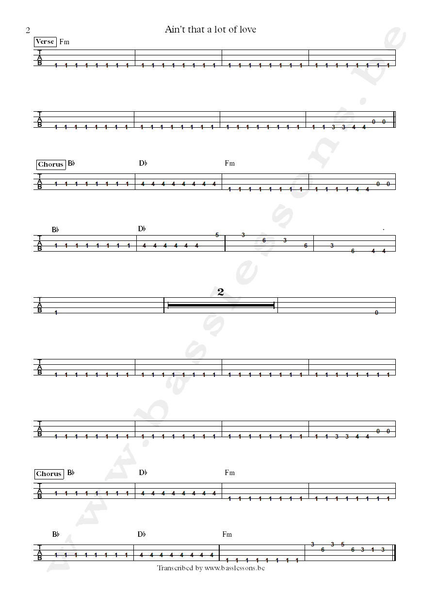 Beverly knight bass tabs