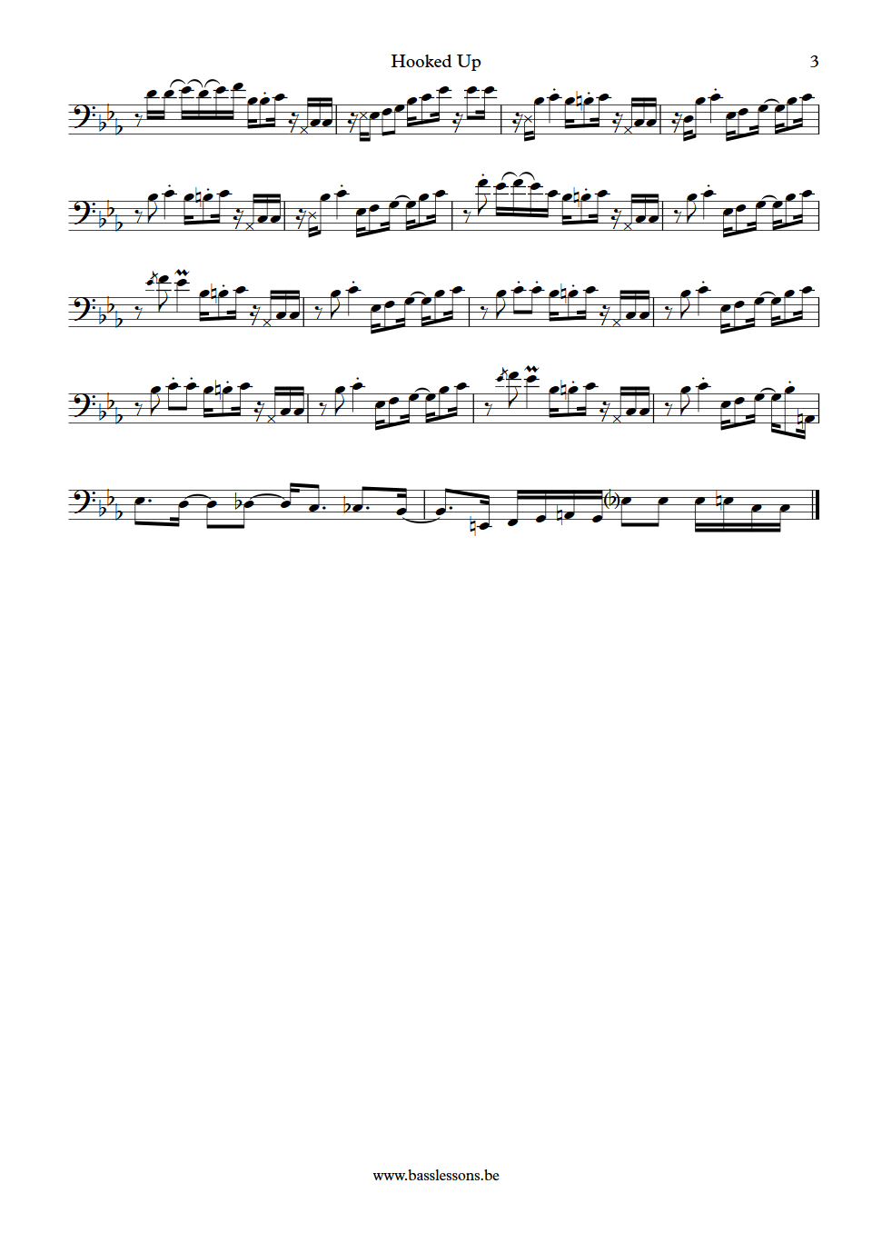 Jamiroquai hooked up Stuart Zender bass transcription part 3