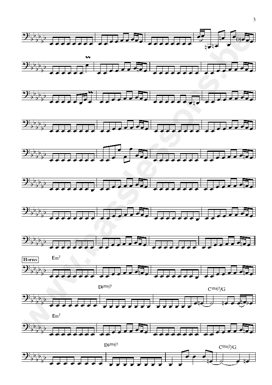 Lafayette Gilchrist Assume the position bass transcription part 3
