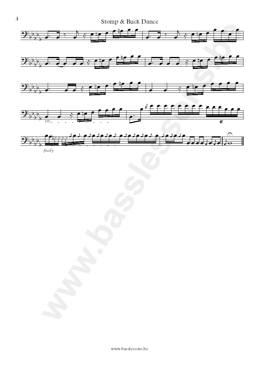 The crusaders Stomp and Buck Dance Wilton Felder bass transcription part 4 
