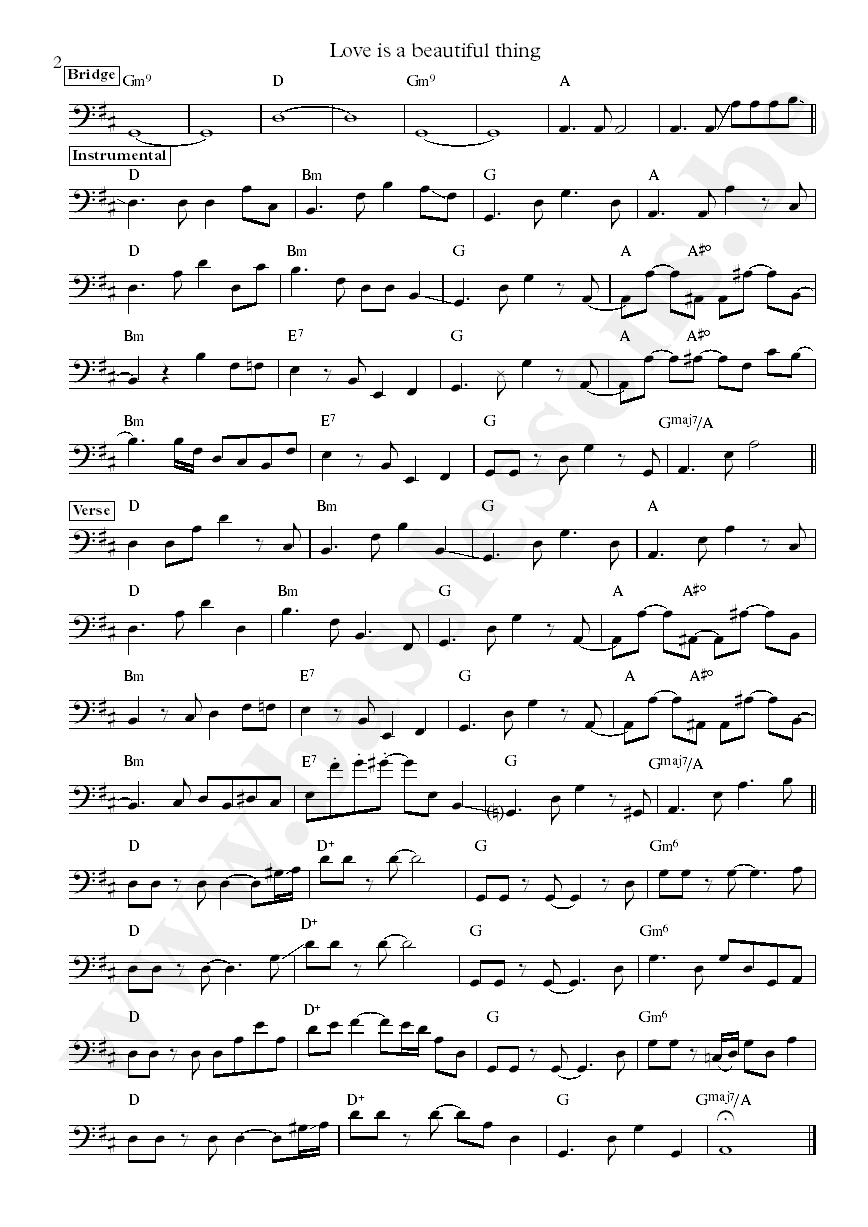 Vulfpeck Love is a Beautiful Thing Joe Dart bass transcription part 2