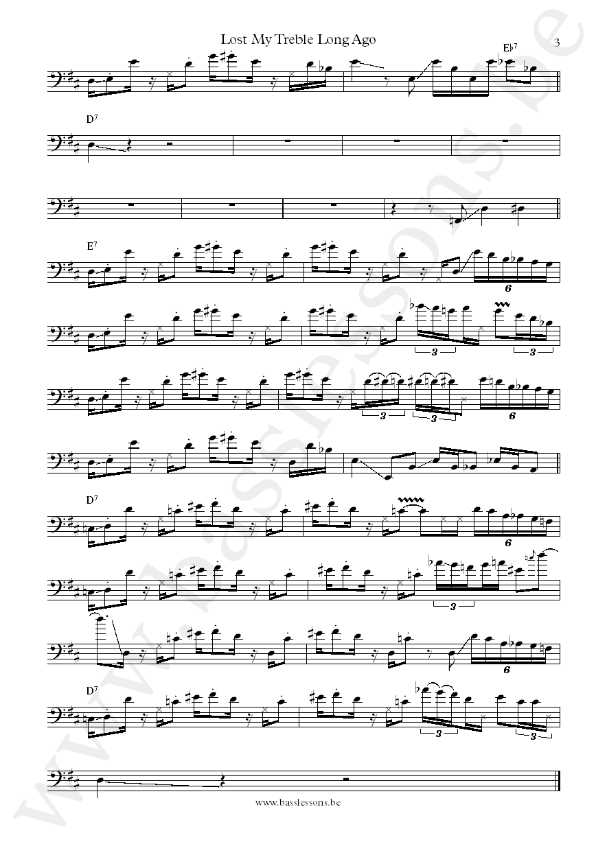 Vulfpeck Lost My Treble Long Ago Joe Dart bass transcription part 3