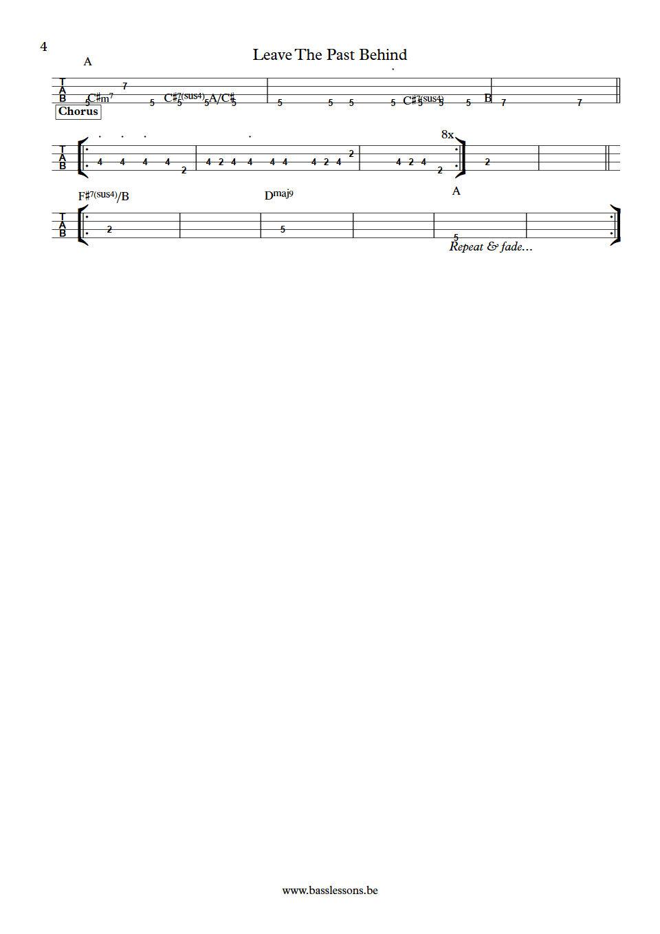 Fates Warning Leave The Past Behind  Joe DiBiase bass tab part 4