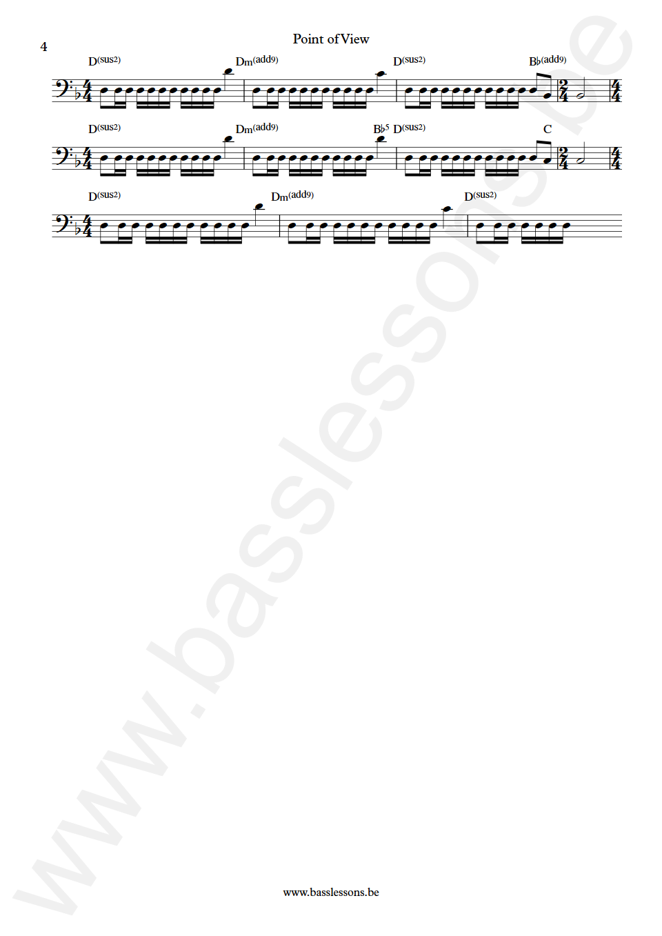 Fates Warning Point of View Joe DiBiase Bass Tab Part 4