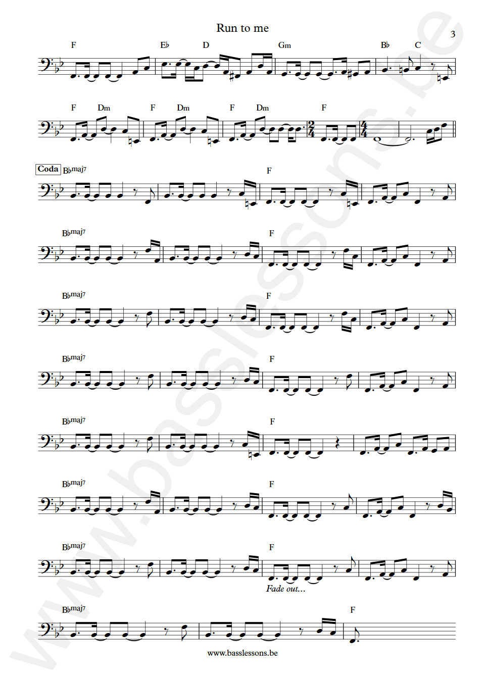 Candi Staton Run to me Scotty Edwards Bass Transcription part 3