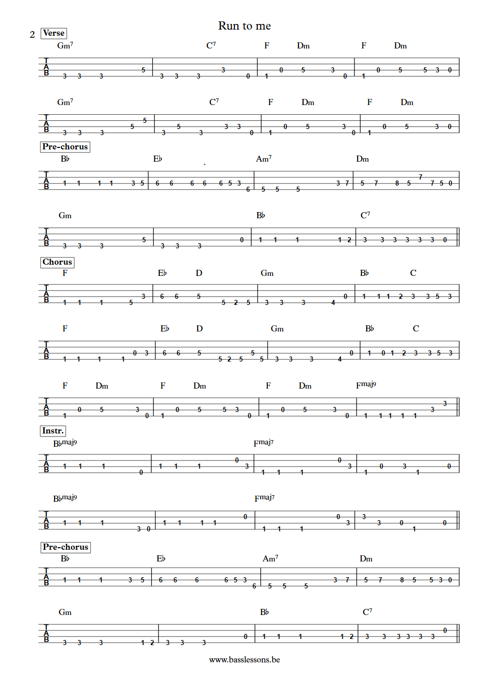 Candi Staton Run to me Scotty Edwards Bass Tab part 2