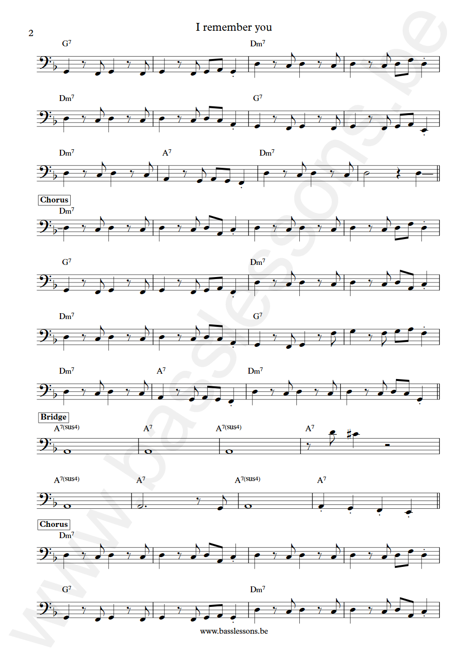 Keb Mo I remember you Eric Ramey Bass Transcription part 2