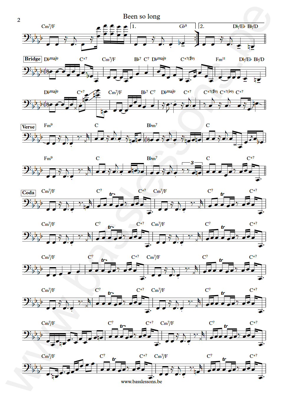 Anita Baker Been so long Jimmy Haslip  Bass Transcription part 2